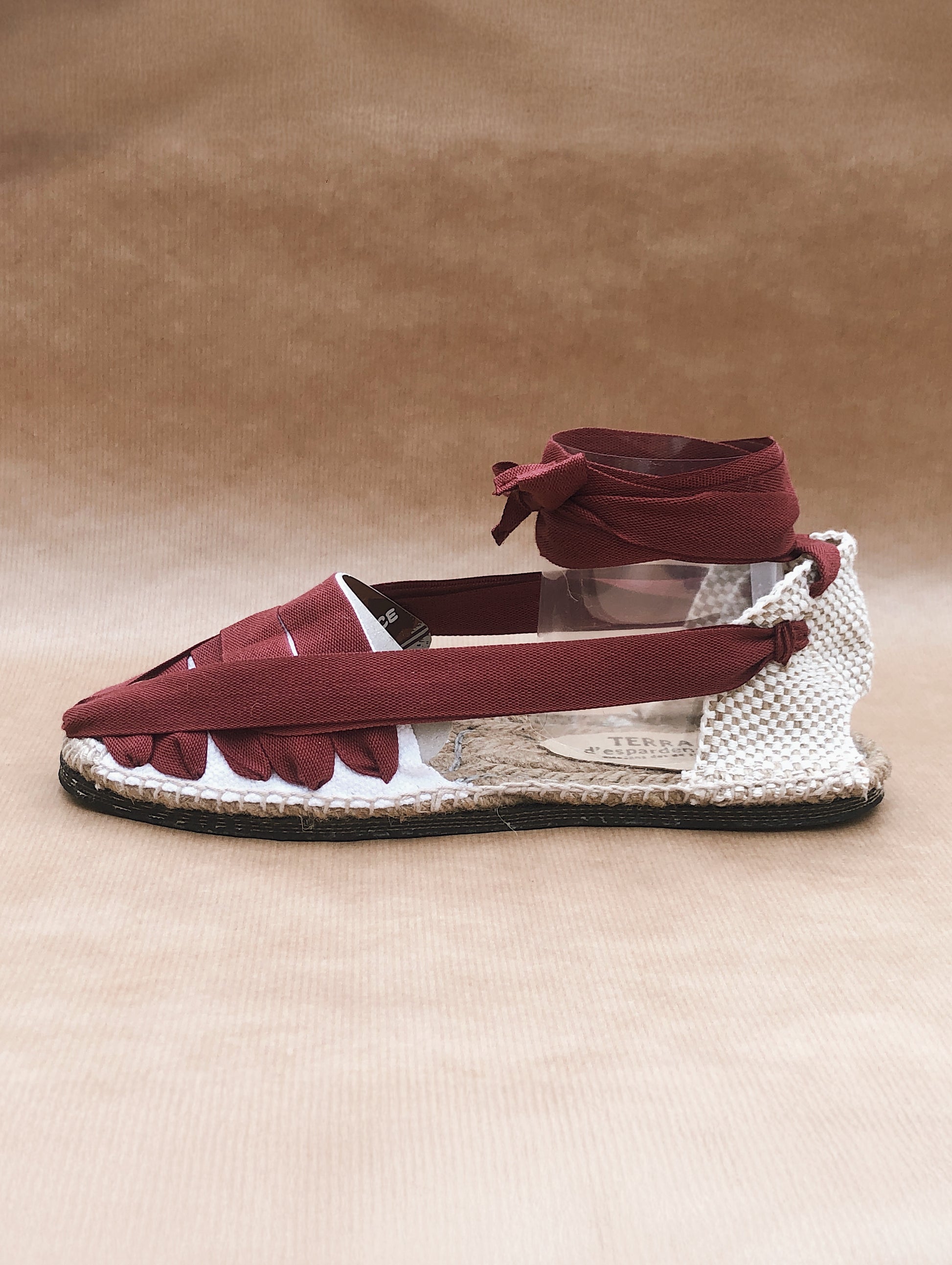 C -ET- C Shoes Pinxo Bordeaux Ribbon Tie Espadrilles
