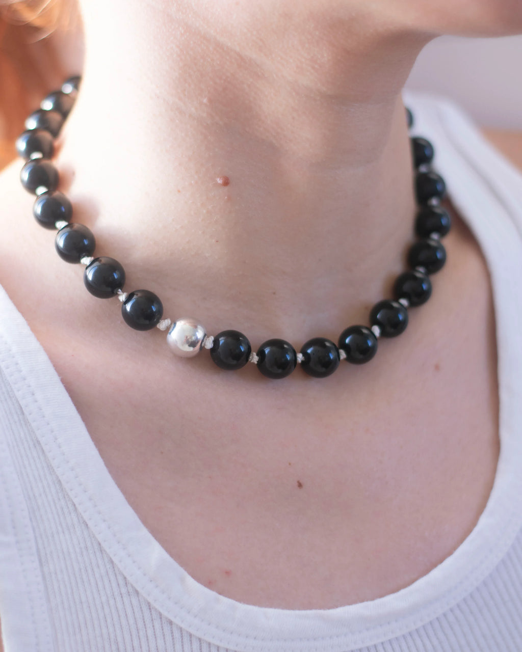 C -ET- C BEAT002 - Onyx Beaded Necklace