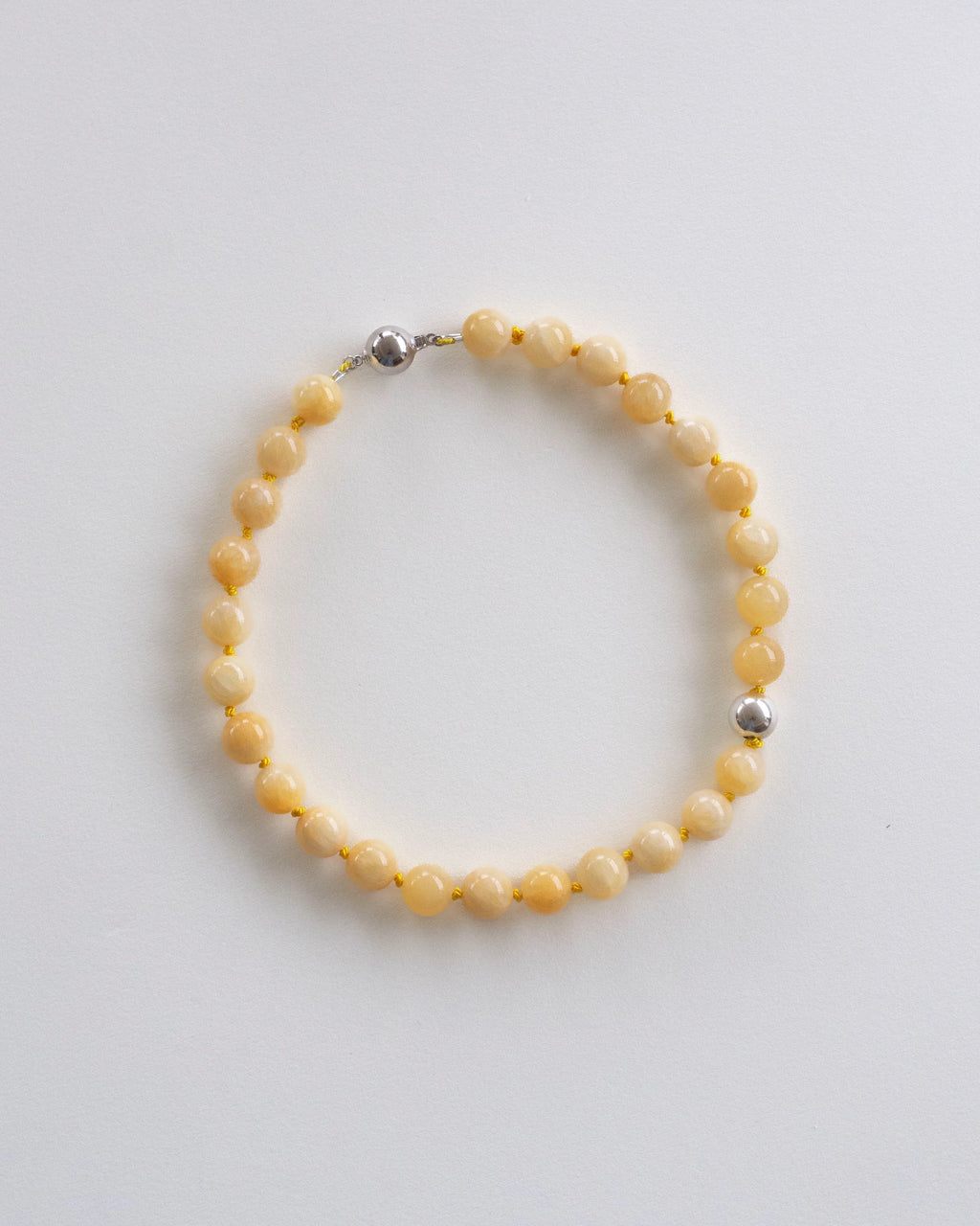 C -ET- C BEAT006 - Honey Jade Beaded Necklace