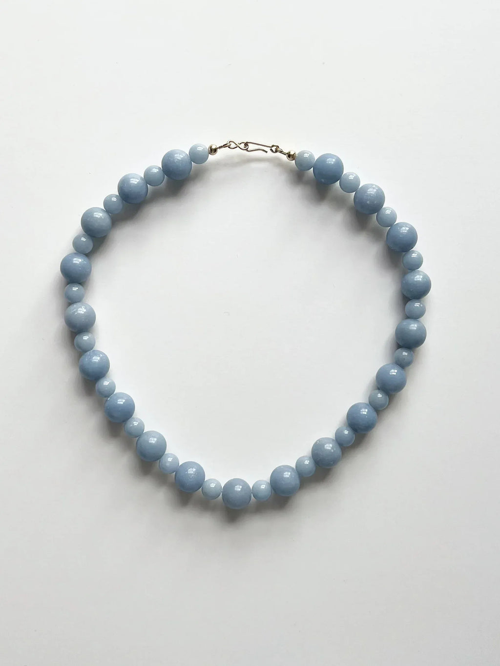 C -ET- C Delphi 001 - Angelite Beaded Necklace