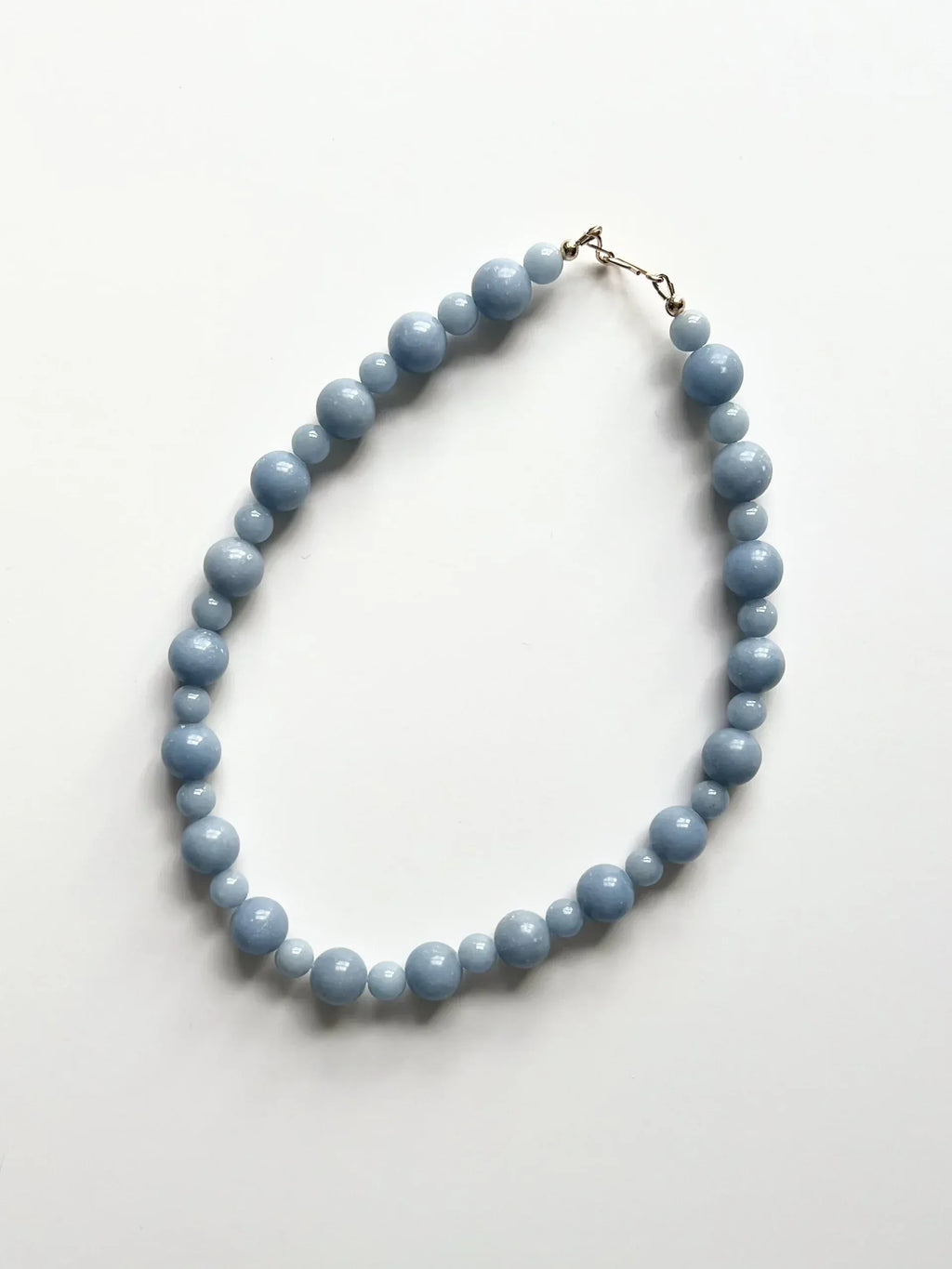 C -ET- C Delphi 001 - Angelite Beaded Necklace