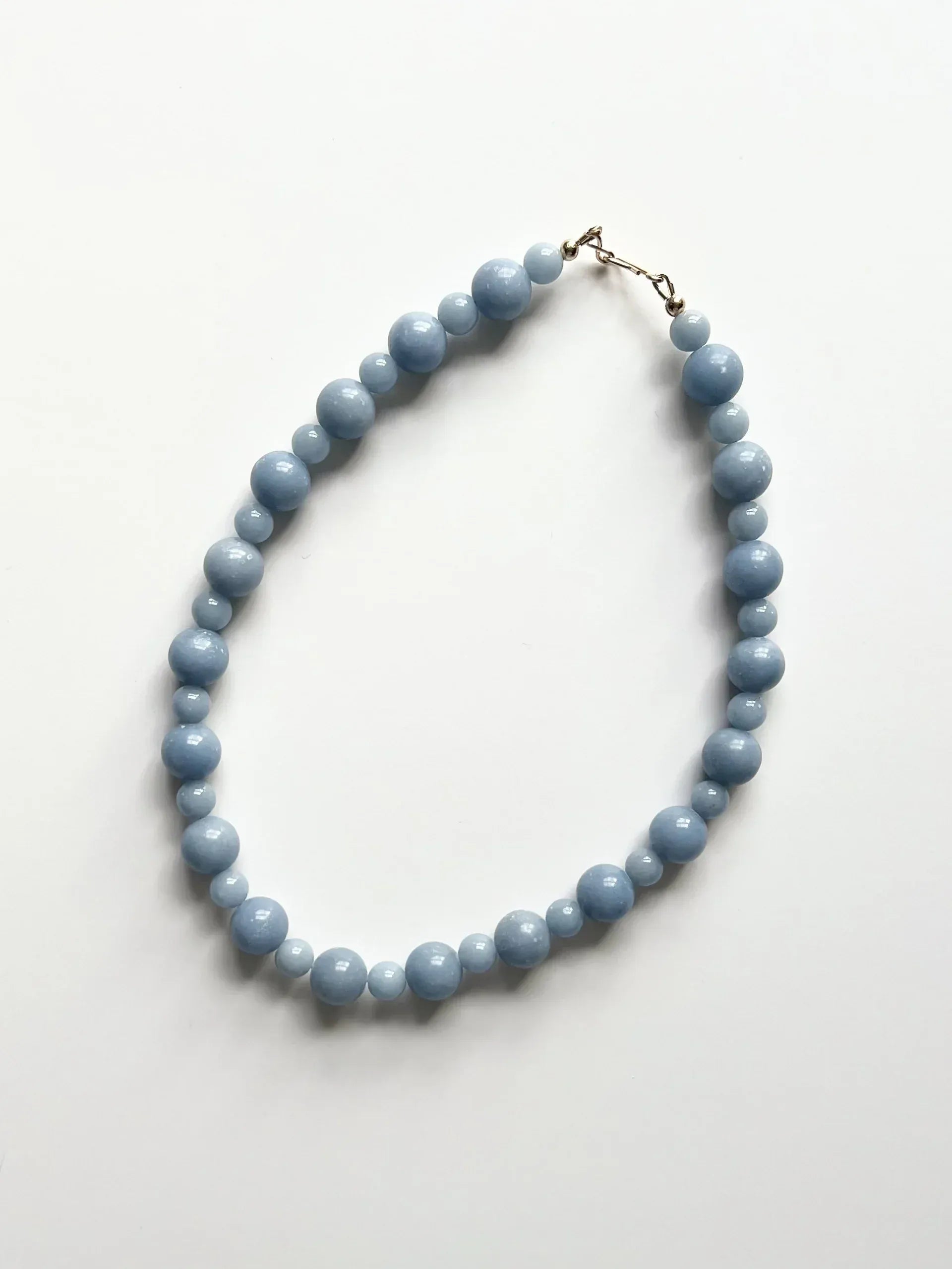 C -ET- C Delphi 001 - Angelite Beaded Necklace