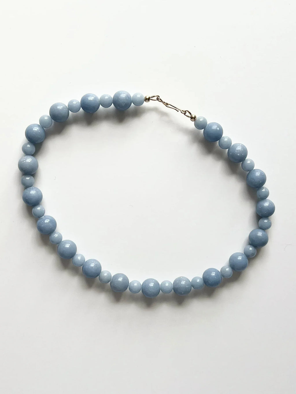 C -ET- C Delphi 001 - Angelite Beaded Necklace