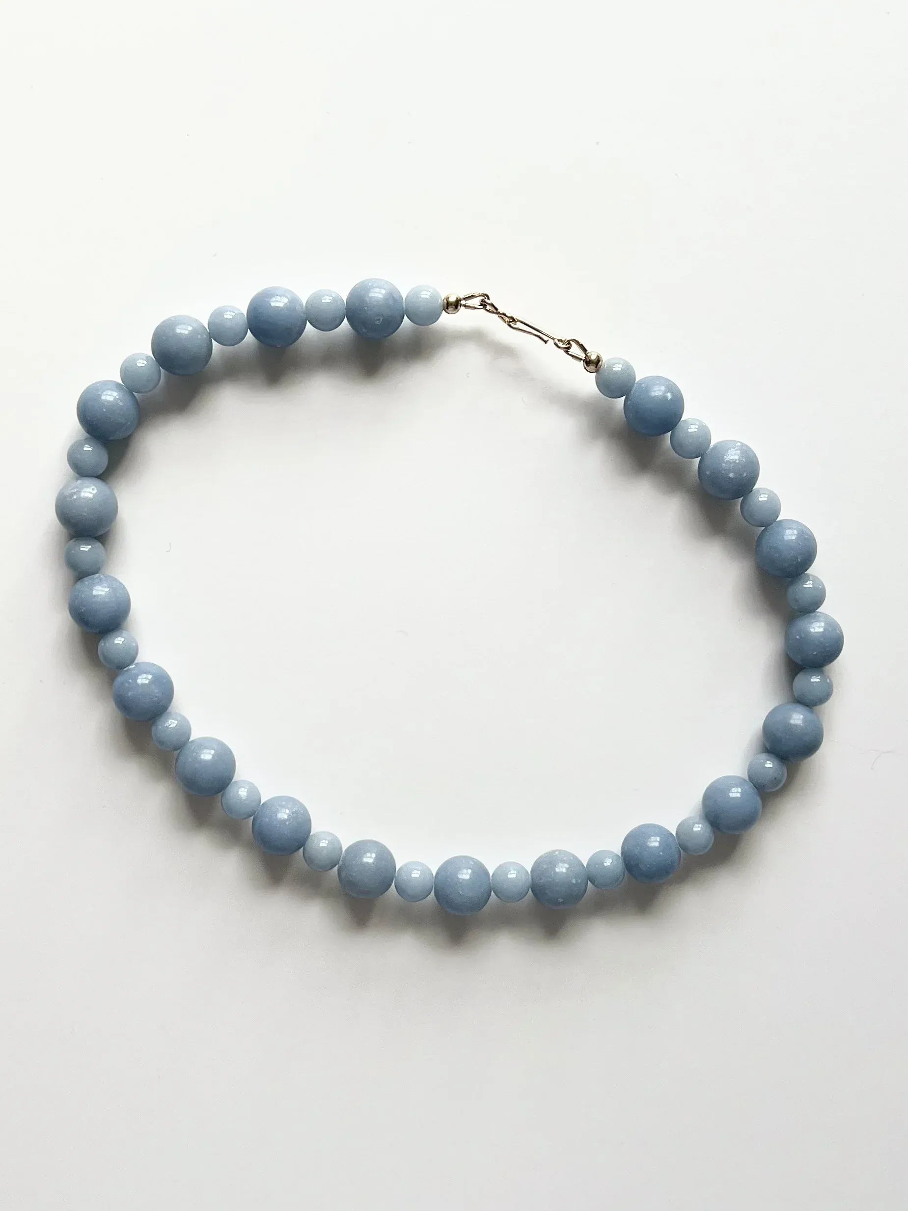 C -ET- C Delphi 001 - Angelite Beaded Necklace