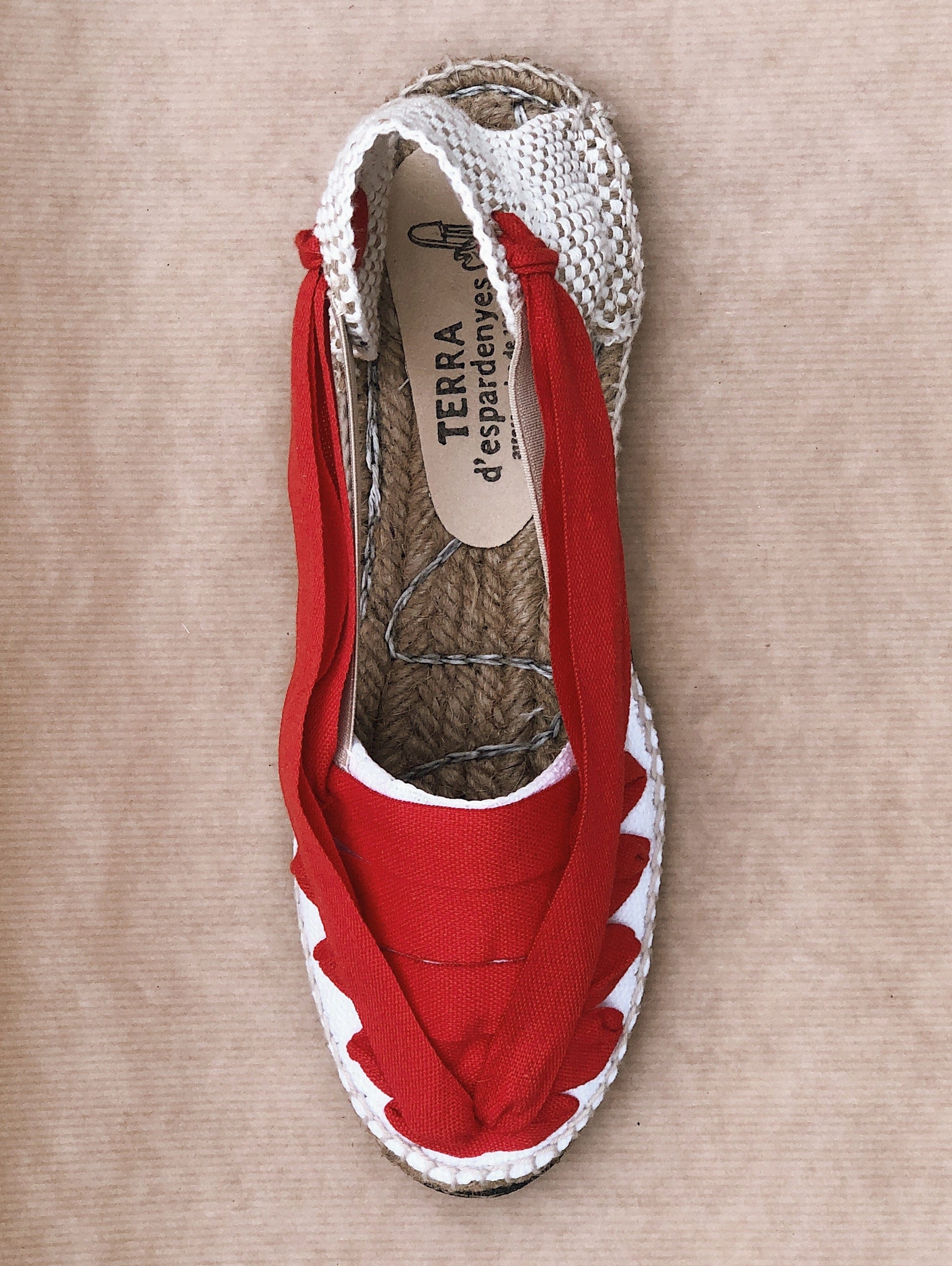 C -ET- C Shoes Pinxo Red Slip-On Ribbon Espadrilles