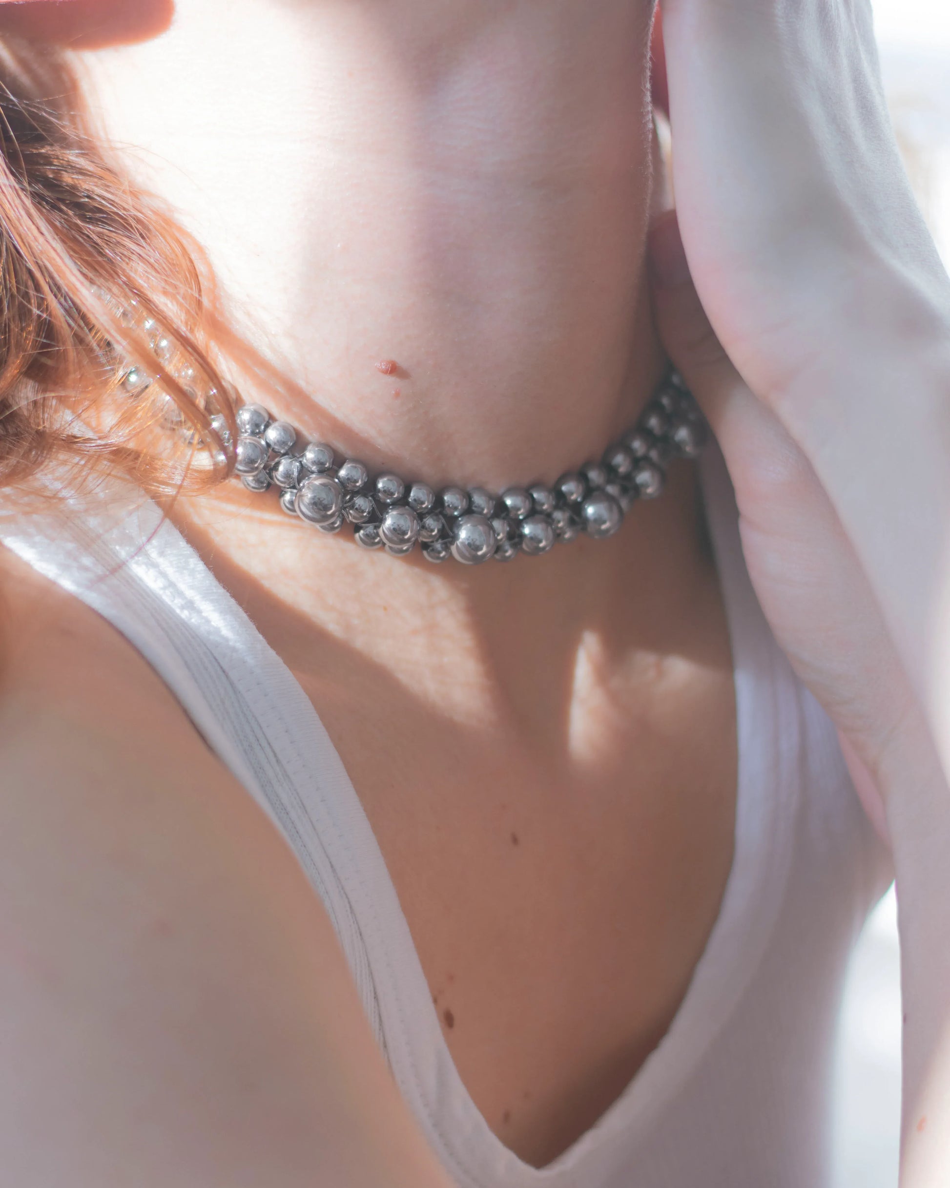C -ET- C STRUNG D002 - Hematite Necklace