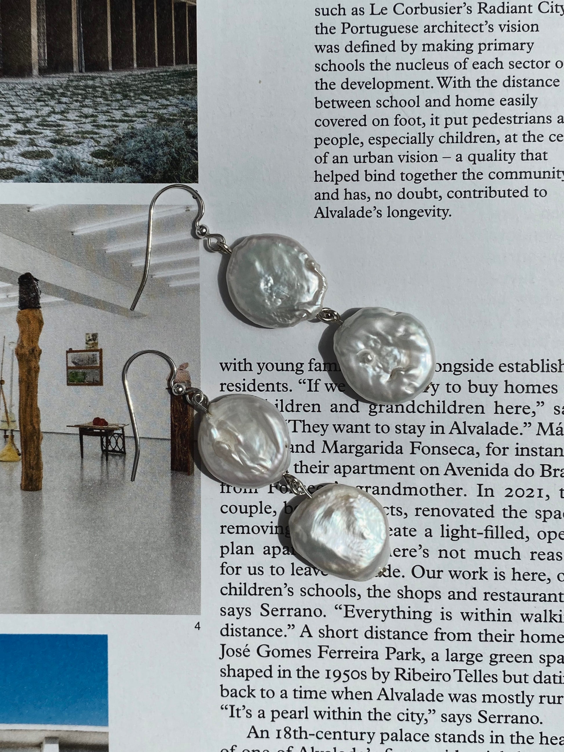 COUPER -ET- COUDRE earrings Omen #4 - Baroque Pearl Drop Earrings