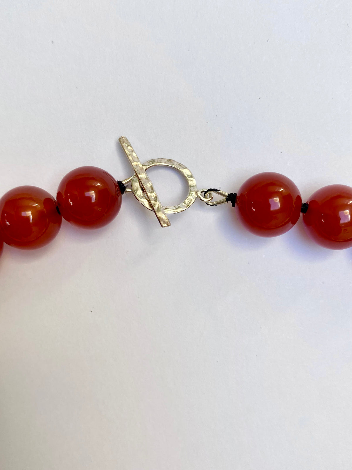 COUPER -ET- COUDRE Necklace Ladybug - Jasper Hand-Knotted Necklace