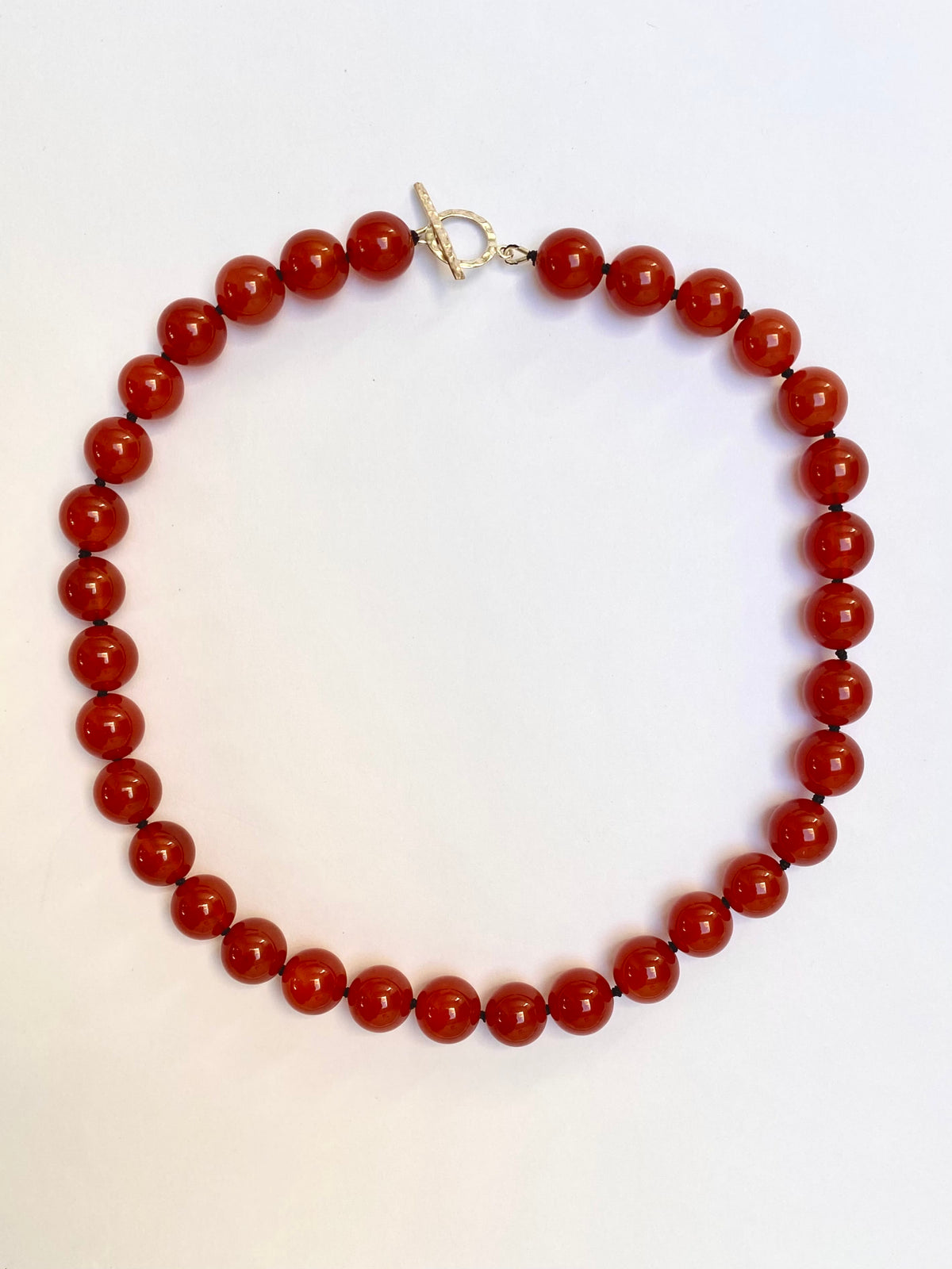 COUPER -ET- COUDRE Necklace Ladybug - Jasper Hand-Knotted Necklace