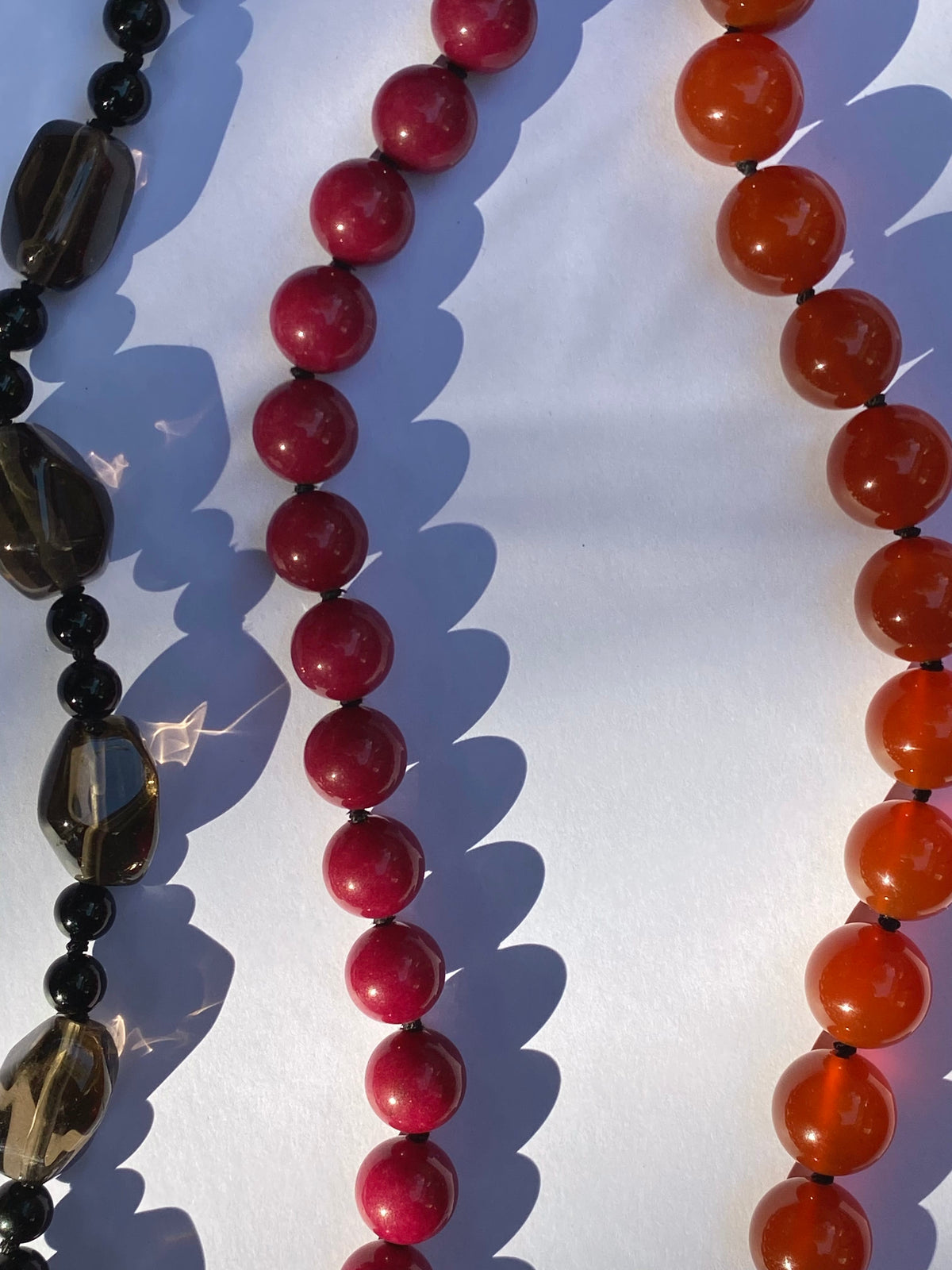 COUPER -ET- COUDRE Necklace Leila - Pink Jasper Hand-Strung Necklace