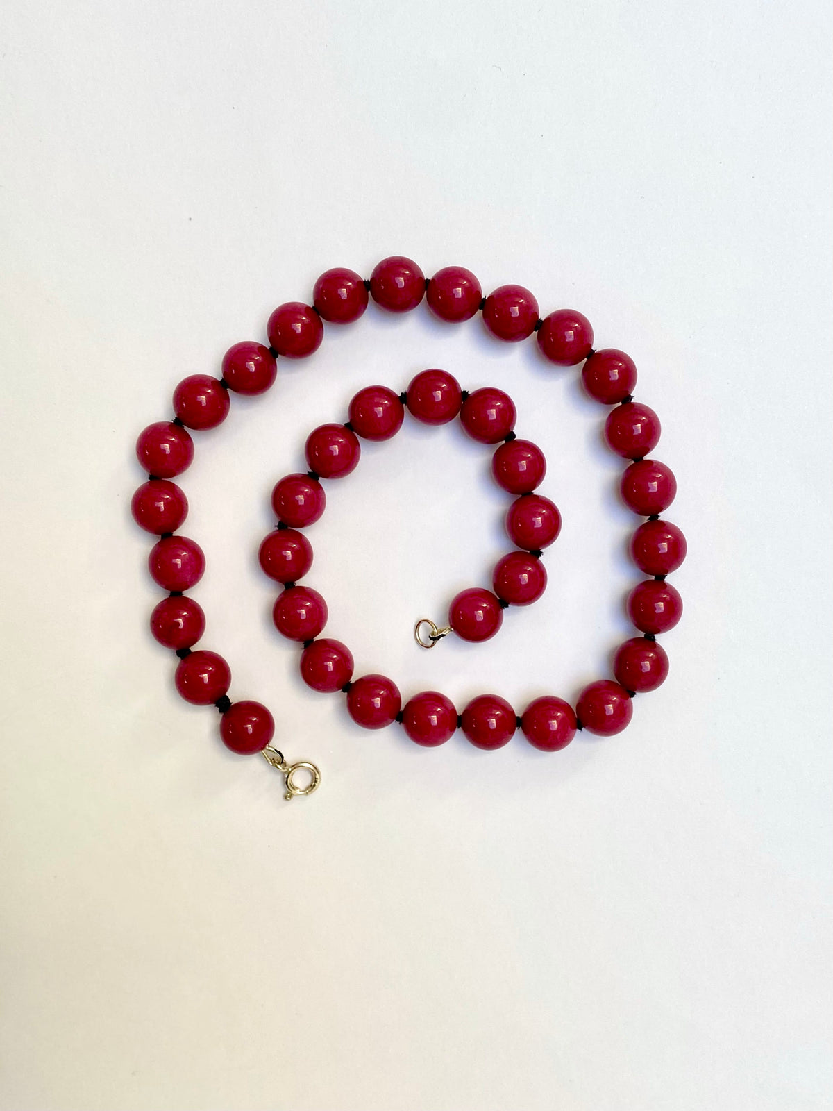 COUPER -ET- COUDRE Necklace Leila - Pink Jasper Hand-Strung Necklace