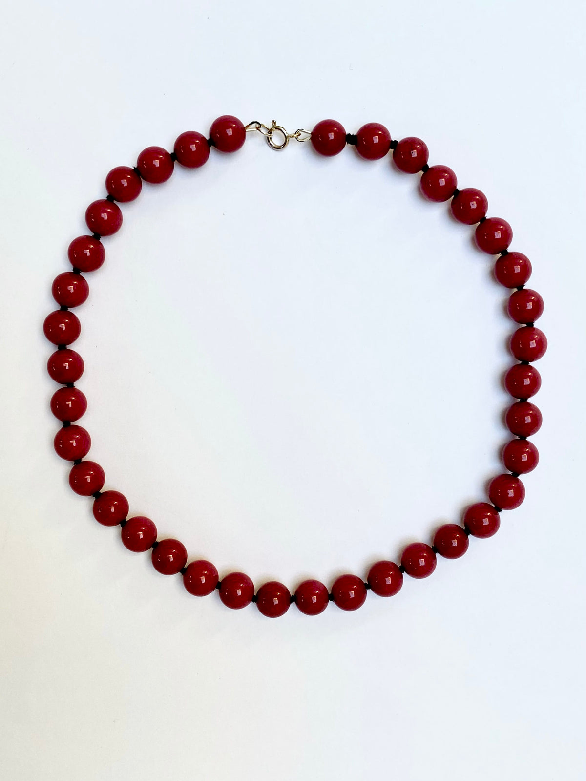COUPER -ET- COUDRE Necklace Leila - Pink Jasper Hand-Strung Necklace