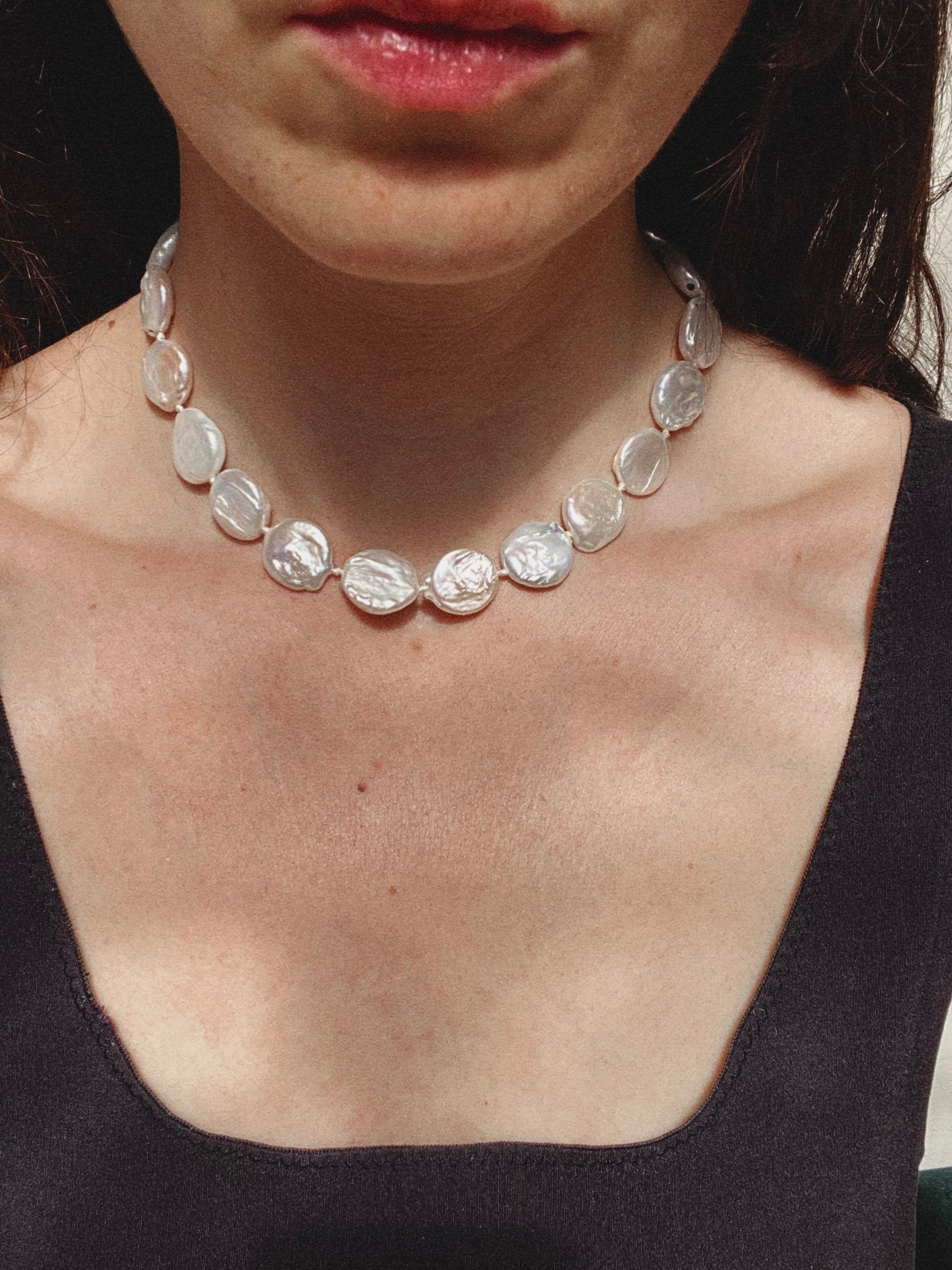 COUPER -ET- COUDRE Necklace Omen #3 - Baroque Freshwater Pearl Choker