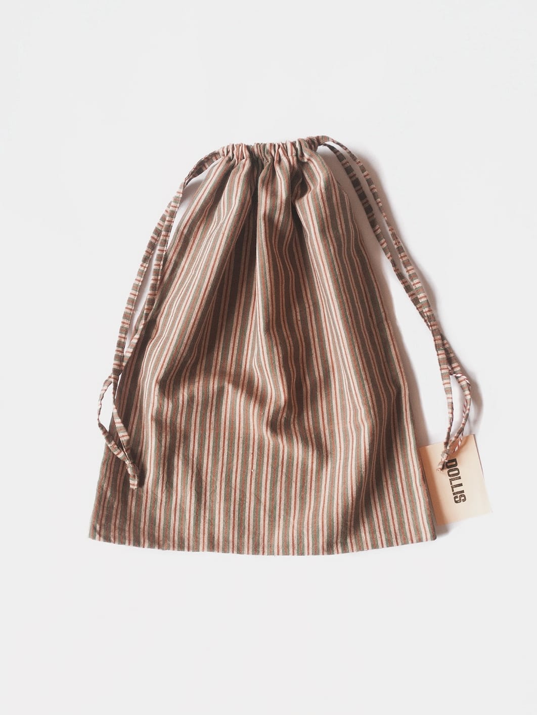 Dollis Goods HANDBAG Large Striped Drawstring Bag