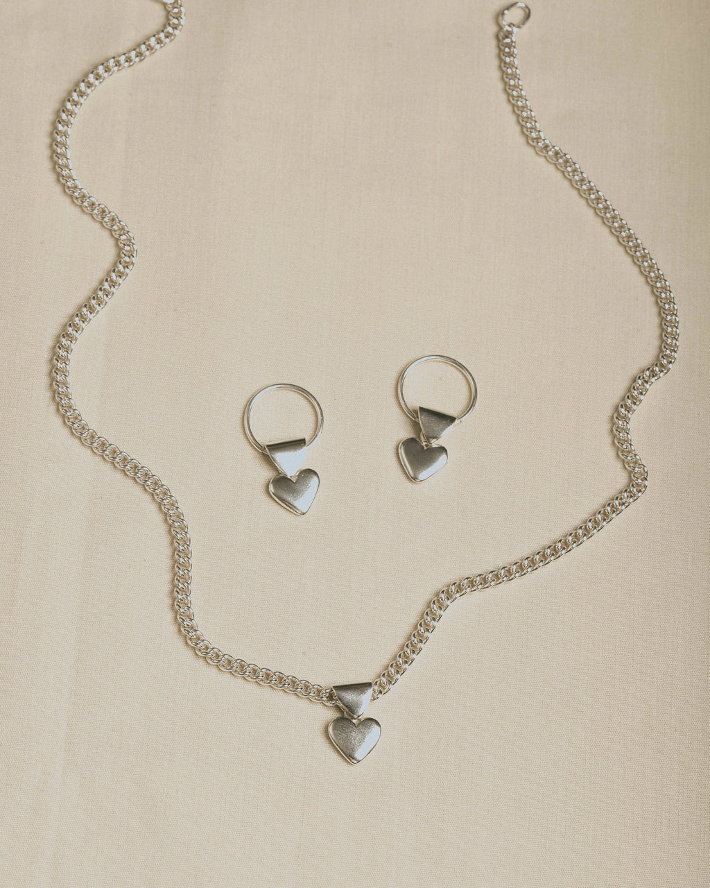 Emily Georgina Jones Jewellery Votive Heart Pendant in Silver