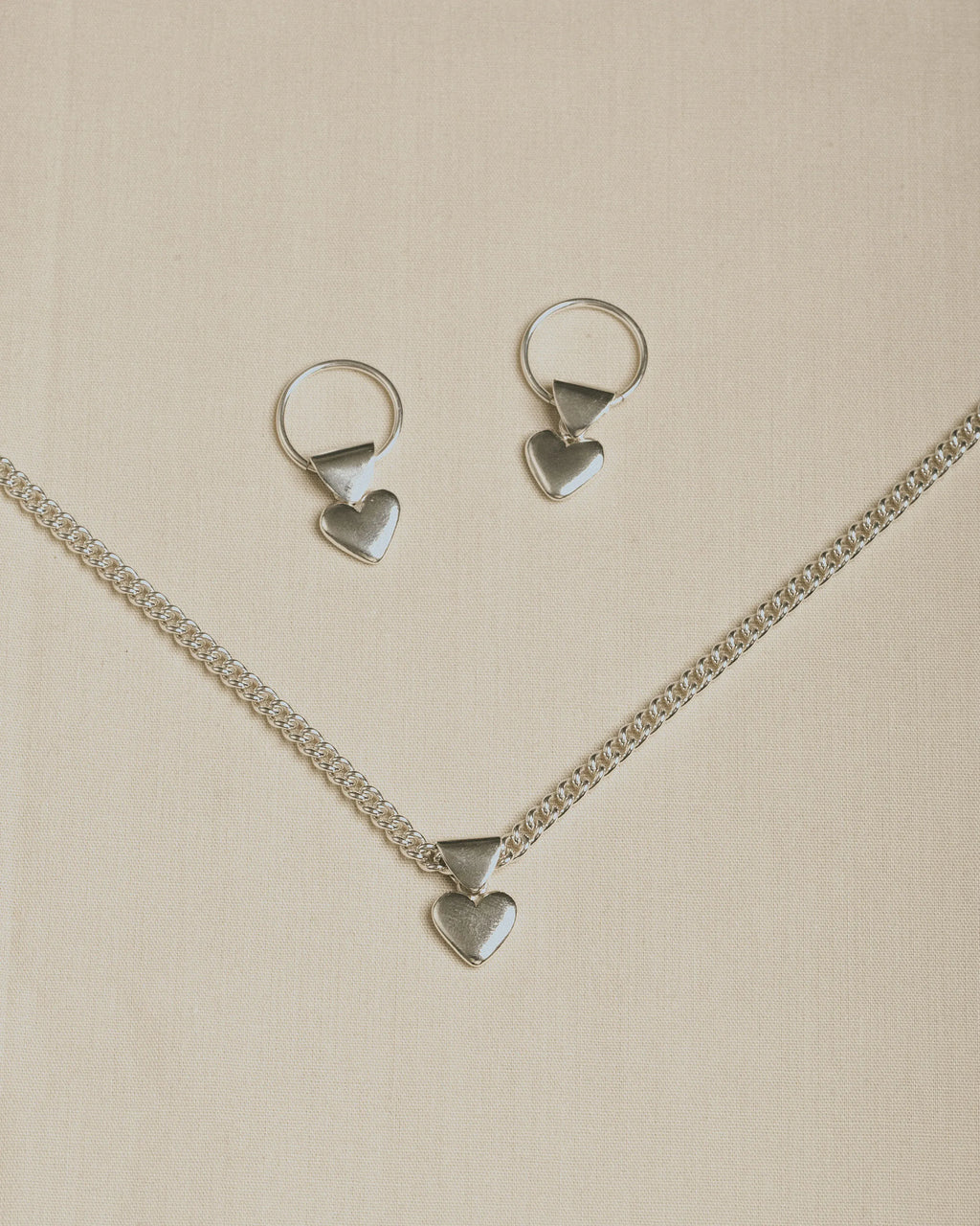 Emily Georgina Jones Jewellery Votive Heart Pendant in Silver