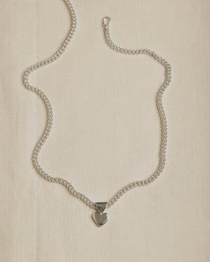 Emily Georgina Jones Jewellery Votive Heart Pendant in Silver