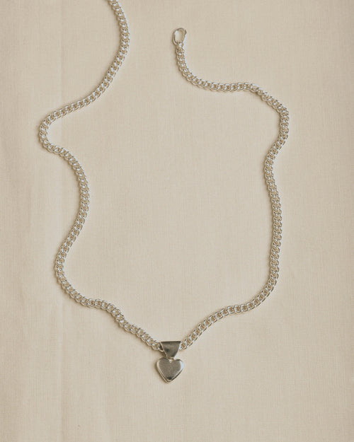 Emily Georgina Jones Jewellery Votive Heart Pendant in Silver