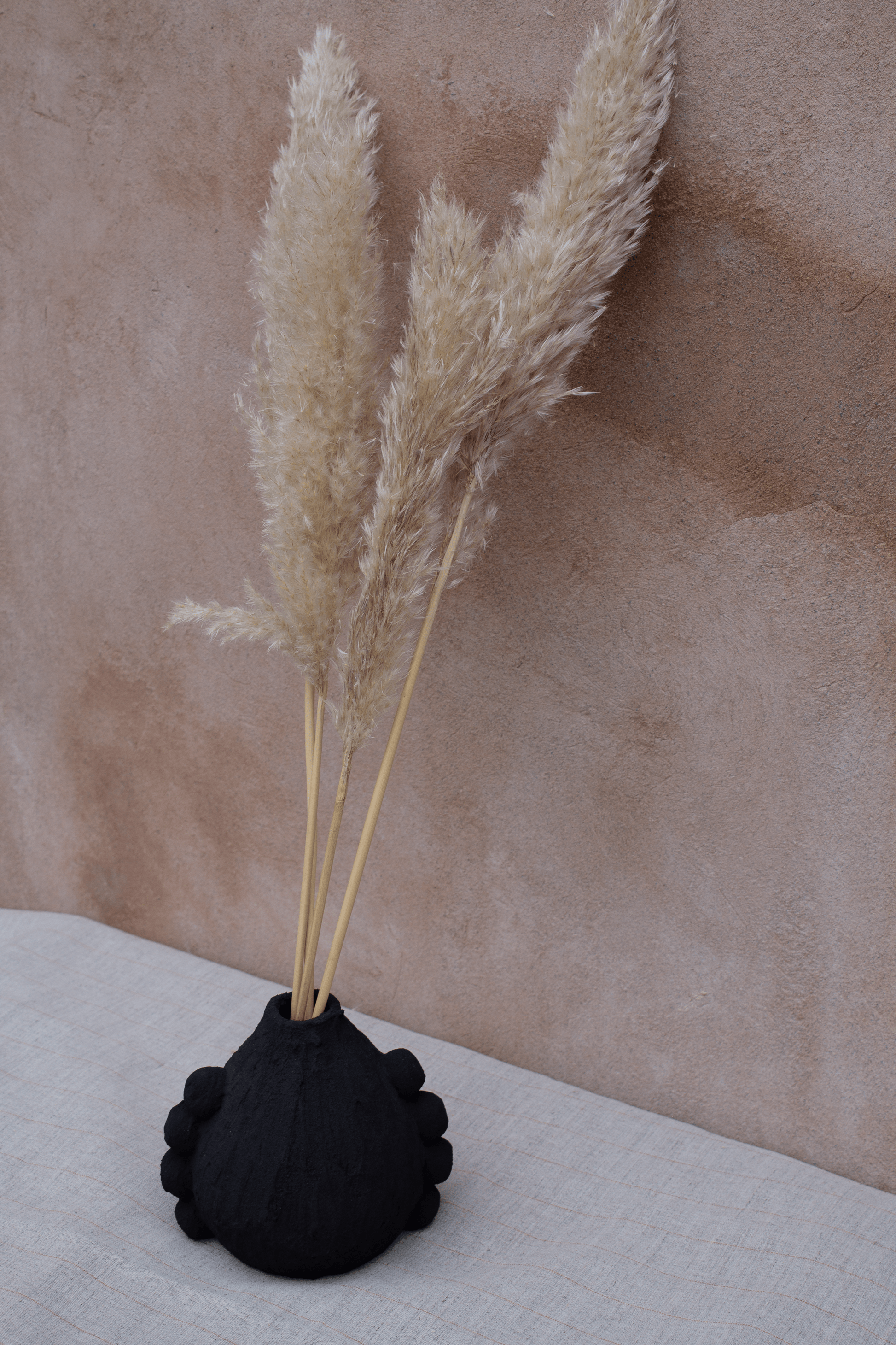 july studio vase Charcoal Bumpy Stem Vase