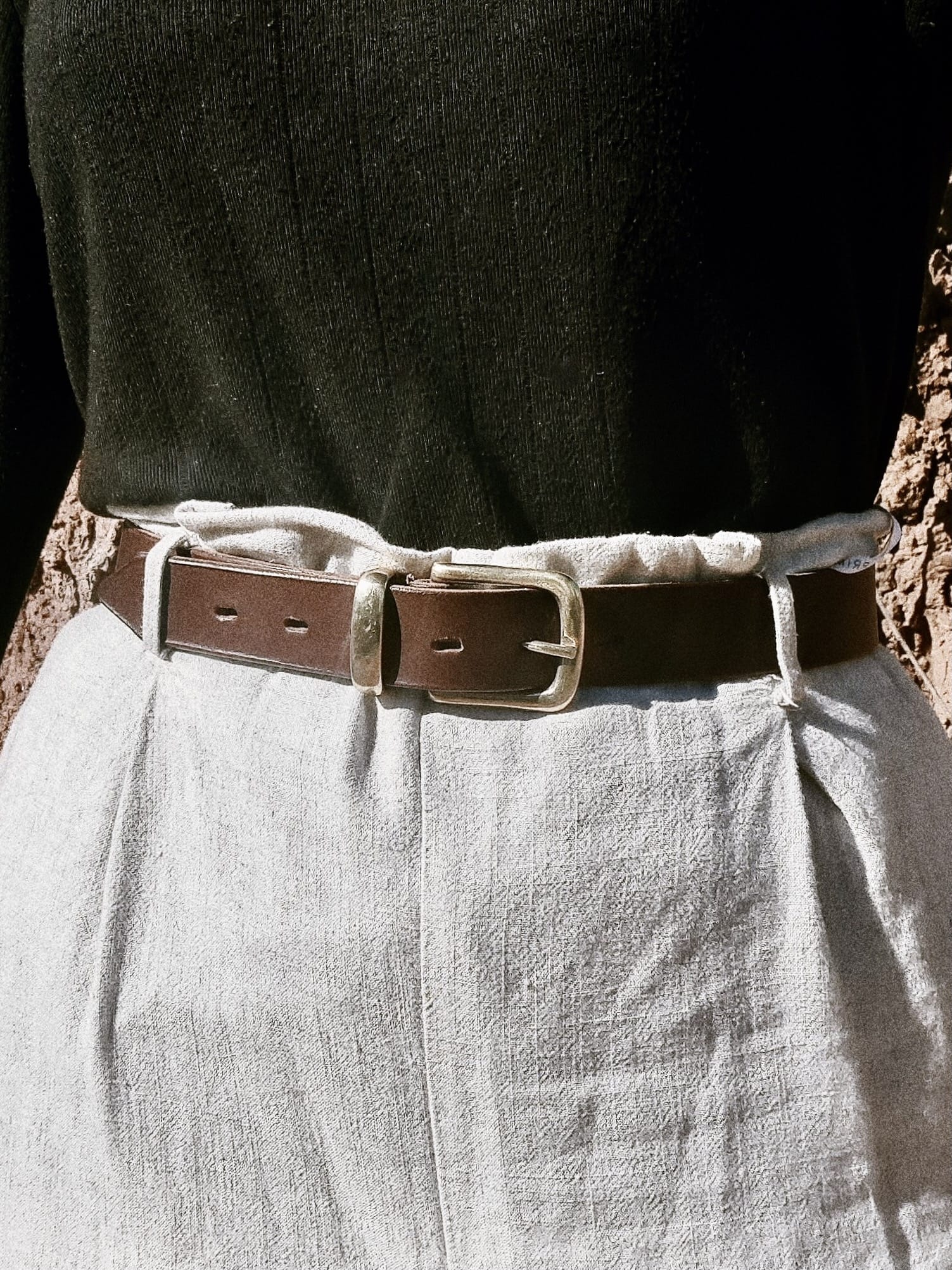 COUPER -ET- COUDRE BELT Oro Belt in Bark