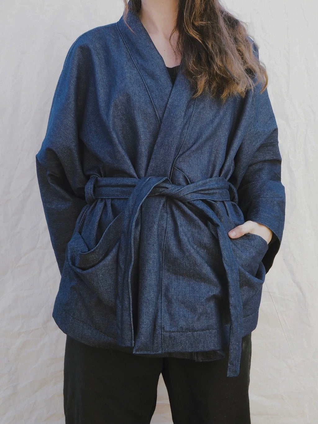 COUPER ET COUDRE Robe Jacket in Denim