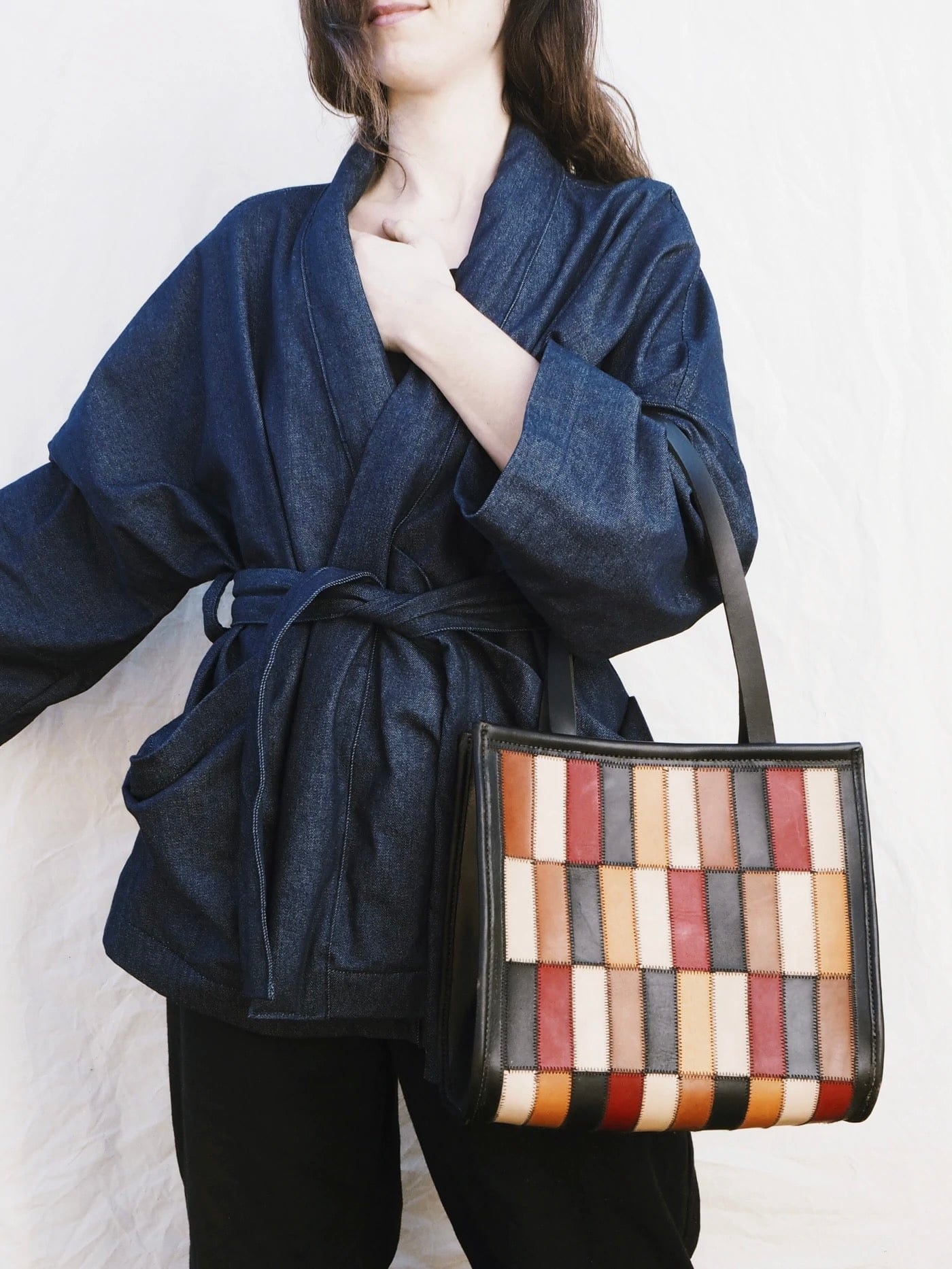 COUPER ET COUDRE Robe Jacket in Denim